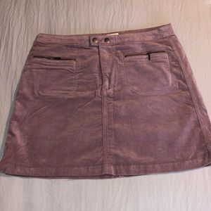 Suede Purple Skirt